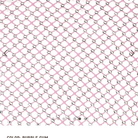 SKIMS Swarovski new w tags STRETCH NET DIPPED THONG in Size  XS bubblegum - Picture 4 of 4